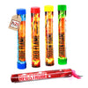 5 Stück h2i Color Mix Handfackel Bengalo Pyro Rauch Lanzenlicht Fontäne Party Feuerwerk + unser h2i & eissterne Feuerzeu - Ganzjahresfeurwerk - Kat F1g